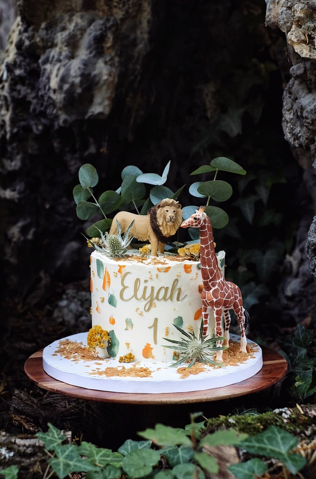 Layer cake savane vert et orange