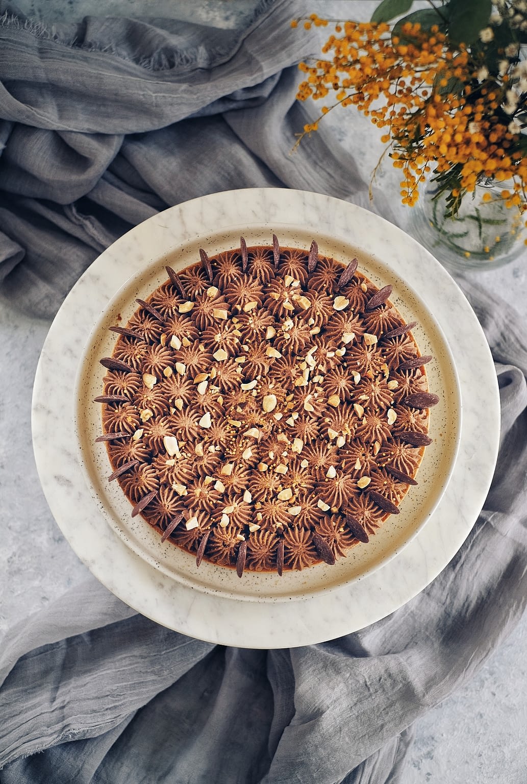 Tarte chocolat - cacahuètes