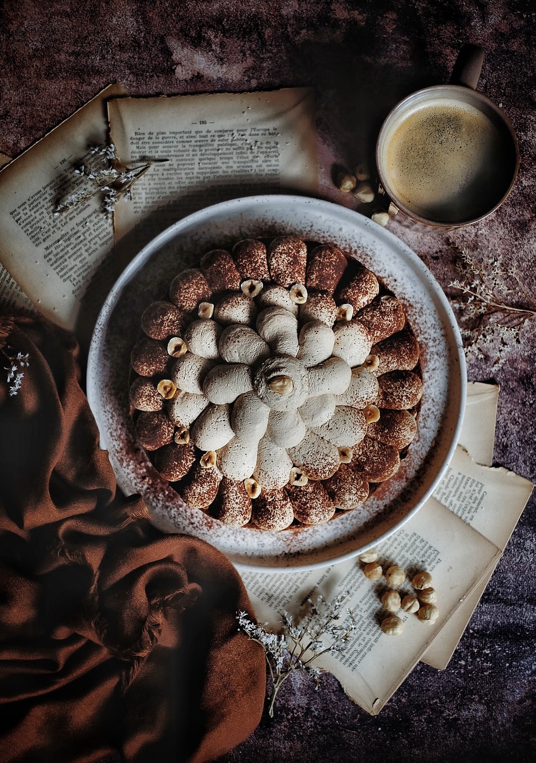 Tarte café noisettes