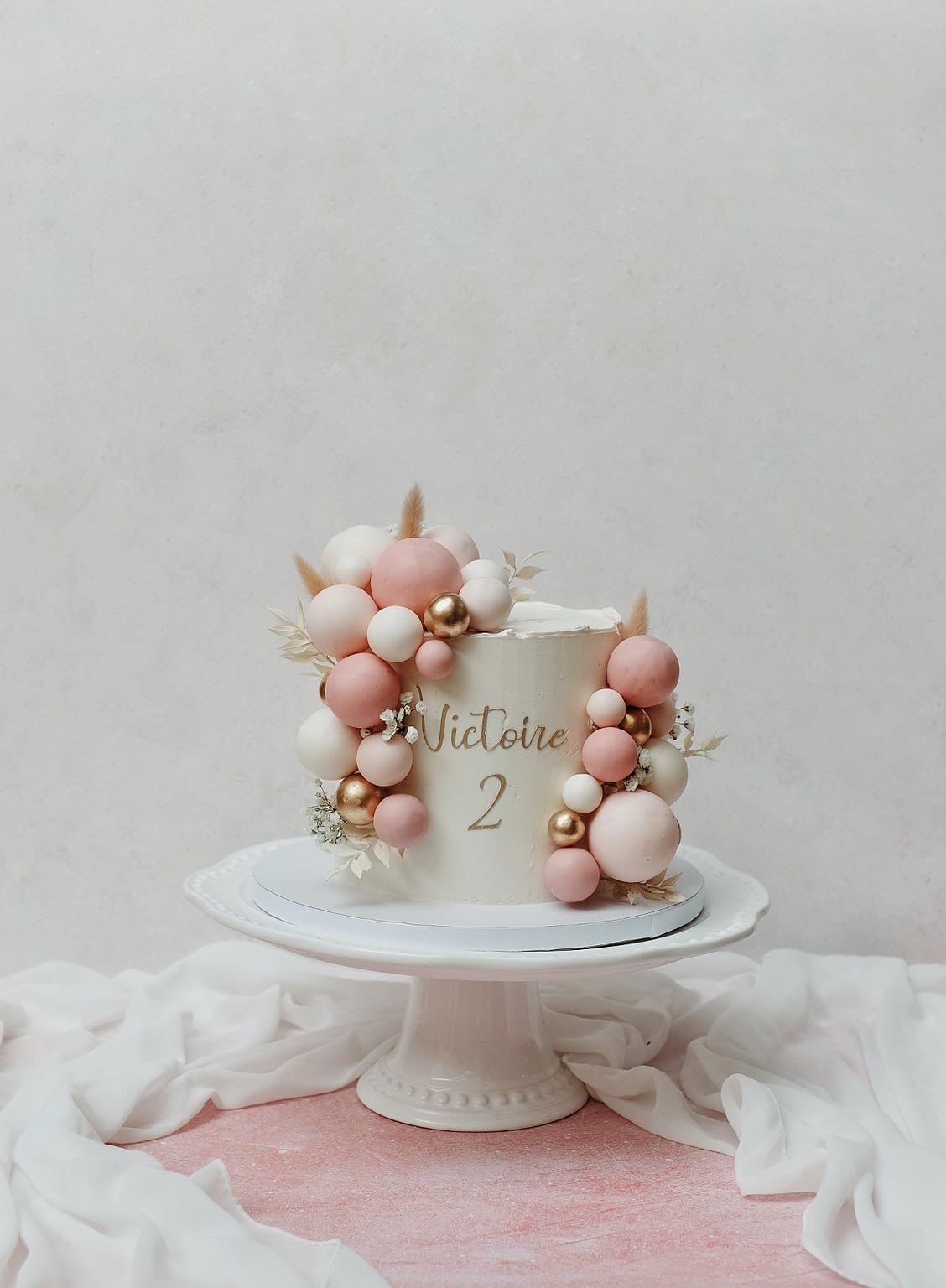 Boules roses