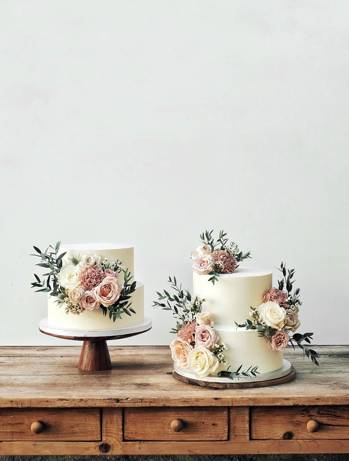 Double mariage - Rose et crème